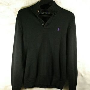 NWOT Polo Ralph Lauren Turtleneck Medium Black